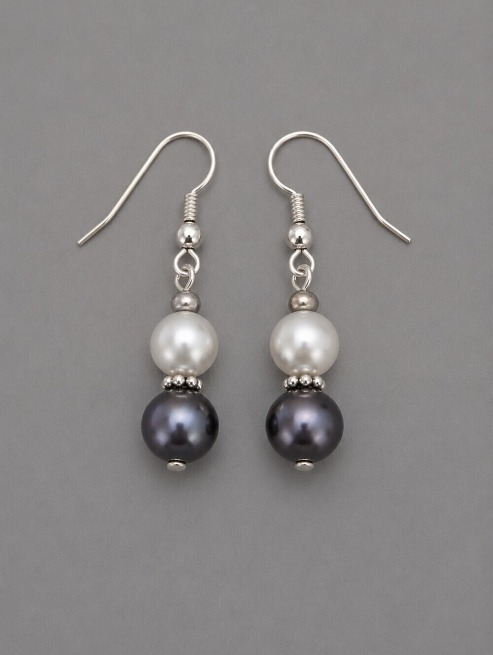 3/$30 HANDMADE Dainty Glass Pearl Beaded Bridal Dangle Hook Earrings